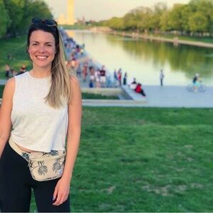 Hurley fanny pack / cross body bag - palm tree print 🌴